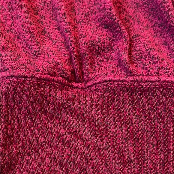 Anthropologie Red V-Neck Sweater with Textured Knit - Picture 5 of 5